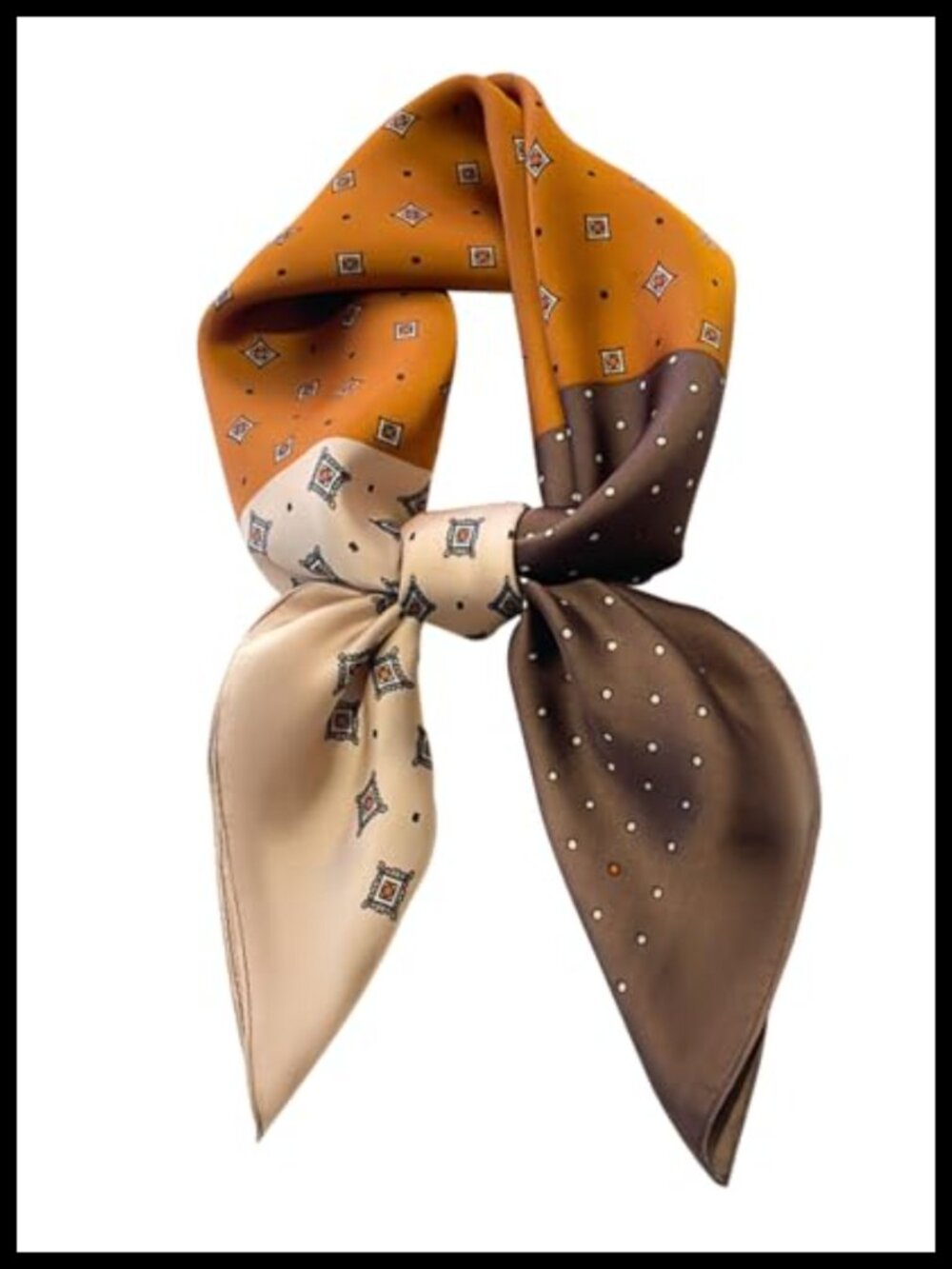 Silky Polyester Scarf Lightweight Satin Bandana Neck Hair Wrap Women